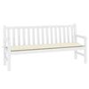 Vidaxl tuinbankkussen 180x50x3 cm oxford stof crèmekleurig