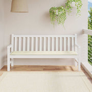 Vidaxl tuinbankkussen 180x50x3 cm oxford stof crèmekleurig - afbeelding 1