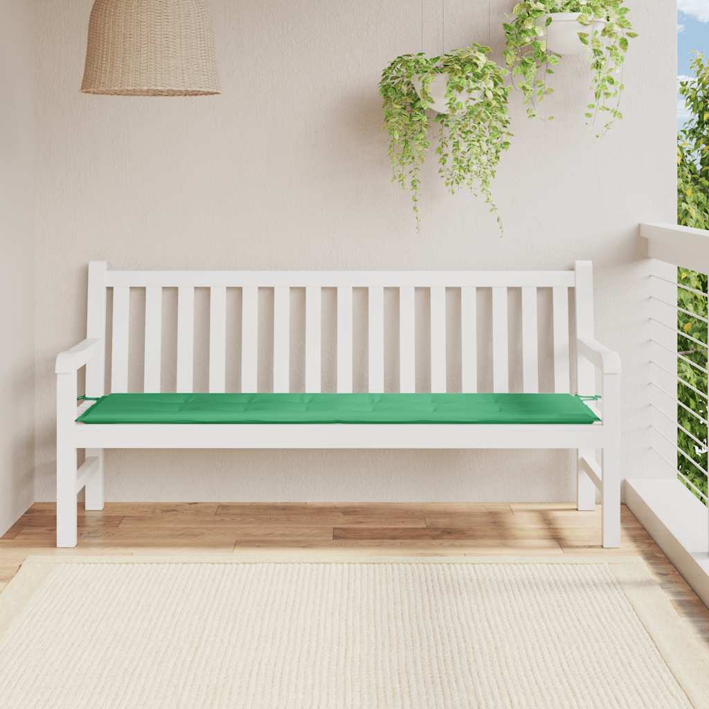 Vidaxl tuinbankkussen 180x50x3 cm oxford stof groen