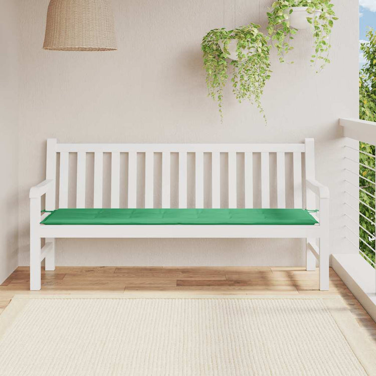 Vidaxl tuinbankkussen 180x50x3 cm oxford stof groen