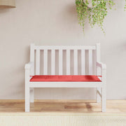 Vidaxl tuinbankkussen 120x50x4 cm oxford stof rood - afbeelding 1