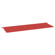 Vidaxl tuinbankkussen 150x50x3 cm oxford stof rood - afbeelding 2