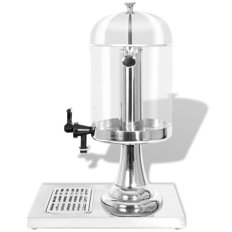 Vidaxl sapdispenser roestvrij staal 8 l
