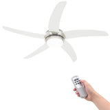 Vidaxl plafondventilator met lamp 128 cm wit - afbeelding 2