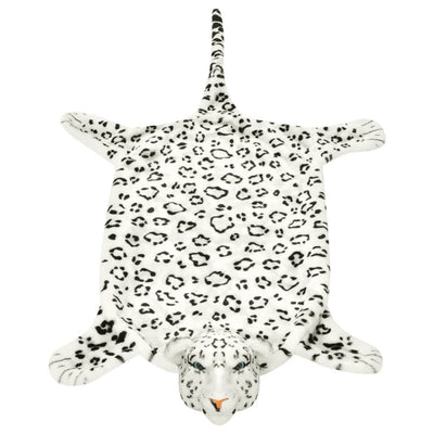 Vidaxl luipaardvloerkleed pluche 139 cm wit