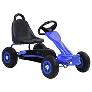 Vidaxl skelter met pedalen en pneumatische banden blauw - afbeelding 1