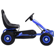 Vidaxl skelter met pedalen en pneumatische banden blauw - afbeelding 2
