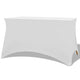 Vidaxl tafelhoes stretch wit 243x76x74 cm 2 st