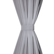 Vidaxl gordijnen met metalen ringen verduisterend 135x175 grijs 2 st - afbeelding 3