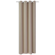 Vidaxl gordijn met metalen ringen verduisterend 270x245 crème - afbeelding 1
