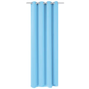 Vidaxl gordijn met metalen ringen verduisterend 270x245 turquoise - afbeelding 1