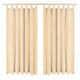Vidaxl micro-satijnen gordijnen met lussen 140x225 cm beige 2 st