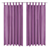 Vidaxl micro-satijnen gordijnen met lussen 140x175 cm lila 2 st