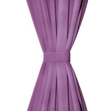 Vidaxl micro-satijnen gordijnen met lussen 140x175 cm lila 2 st - afbeelding 3