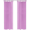 VidaXL Gordijnen voile 140x245 cm lila 2 st