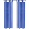 Vidaxl gordijnen voile 140x225 cm koningsblauw 2 st
