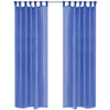 Vidaxl gordijnen voile 140x245 cm koningsblauw 2 st