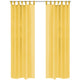 Vidaxl gordijnen voile 140x175 cm geel 2 st
