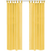 Vidaxl gordijnen voile 140x245 cm geel 2 st