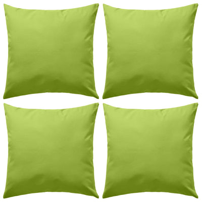 Vidaxl buitenkussens 45x45 cm appeltjesgroen 4 st