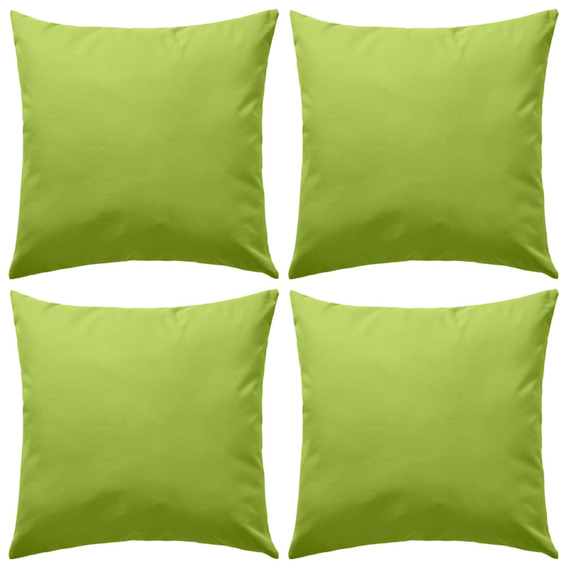 Vidaxl buitenkussens 45x45 cm appeltjesgroen 4 st