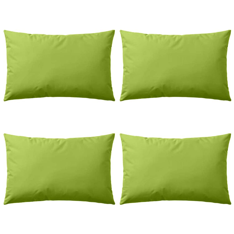 Vidaxl buitenkussens 60x40 cm appeltjesgroen 4 st