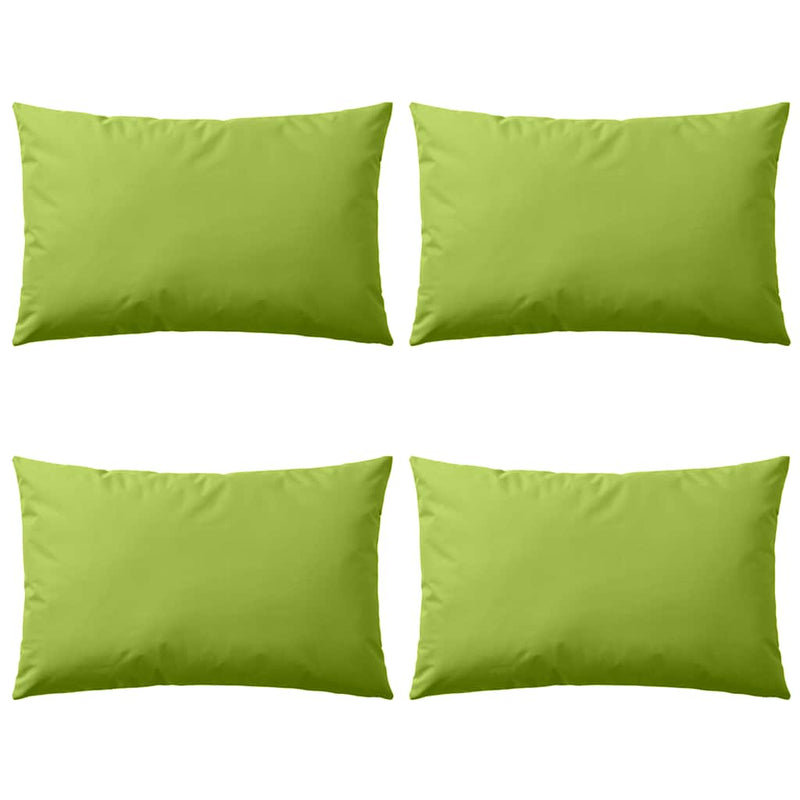 Vidaxl buitenkussens 60x40 cm appeltjesgroen 4 st