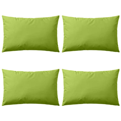 Vidaxl buitenkussens 60x40 cm appeltjesgroen 4 st