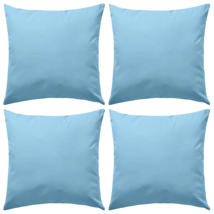 Vidaxl buitenkussens 45x45 cm lichtblauw 4 st