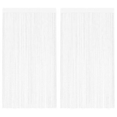 Vidaxl draadgordijnen 2 st 100x250 cm wit