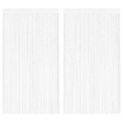 Vidaxl draadgordijnen 2 st 140x250 cm wit