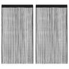 Vidaxl draadgordijnen 2 st 100x250 cm zwart