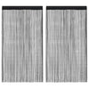 Vidaxl draadgordijnen 2 st 140x250 cm zwart