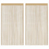 Vidaxl draadgordijnen 100x250 cm beige 2 st