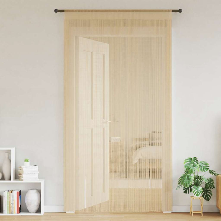 Vidaxl draadgordijnen 140x250 cm beige 2 st