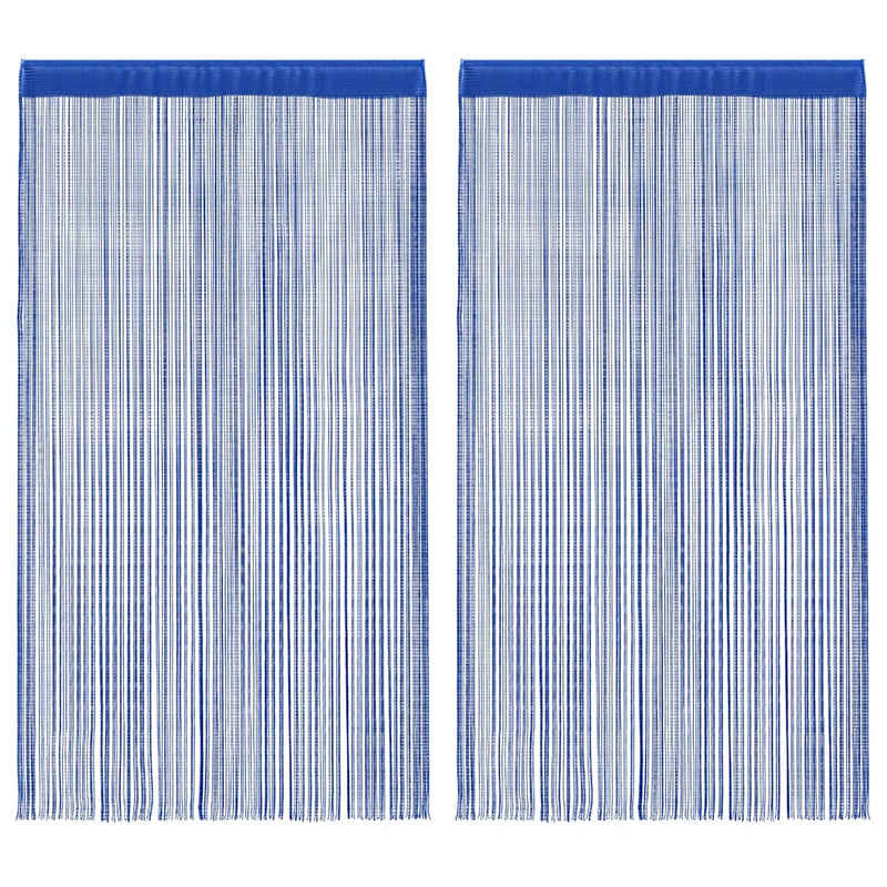 Vidaxl draadgordijnen 100x250 cm blauw 2 st