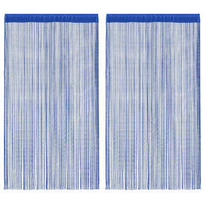 Vidaxl draadgordijnen 100x250 cm blauw 2 st