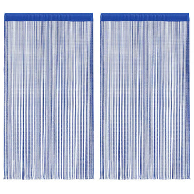 Vidaxl draadgordijnen 140x250 cm blauw 2 st