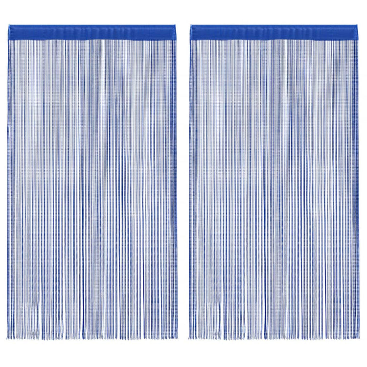 Vidaxl draadgordijnen 140x250 cm blauw 2 st