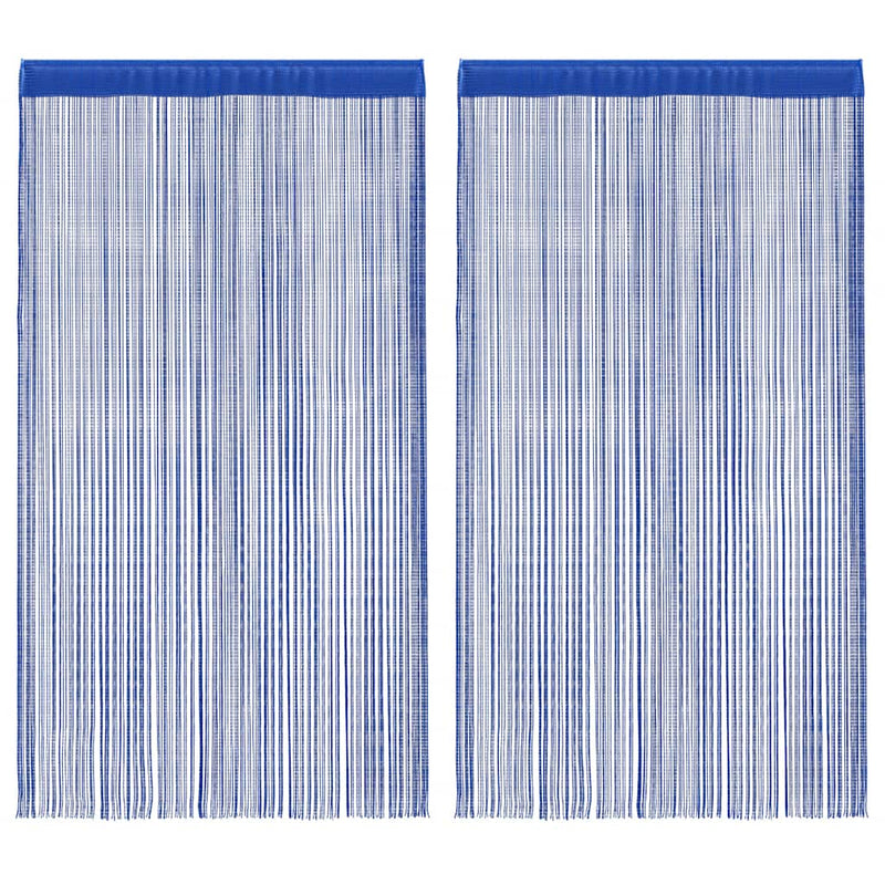 Vidaxl draadgordijnen 140x250 cm blauw 2 st