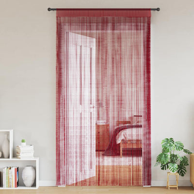 Vidaxl dradengordijnen 100x250 cm wijnrood 2 st