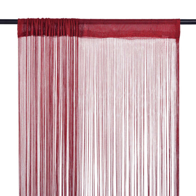 Vidaxl draadgordijnen 140x250 cm wijnrood 2 st
