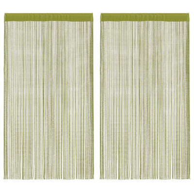 Vidaxl draadgordijnen 100x250 cm groen 2 st