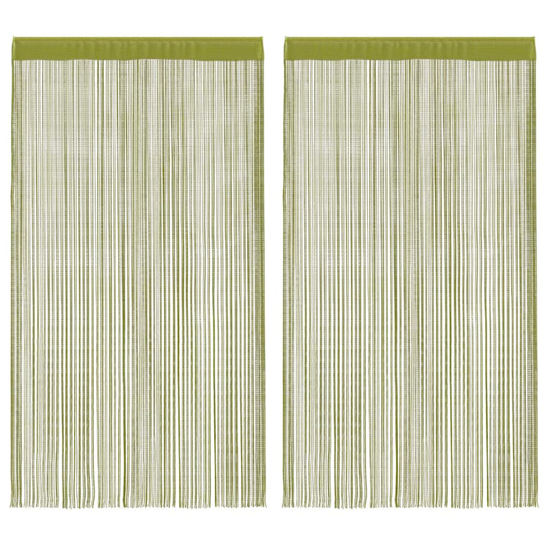 Vidaxl draadgordijnen 100x250 cm groen 2 st