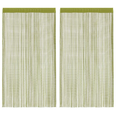 Vidaxl draadgordijnen 140x250 cm groen 2 st