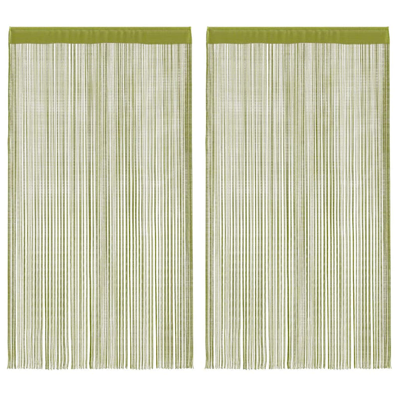 Vidaxl draadgordijnen 140x250 cm groen 2 st