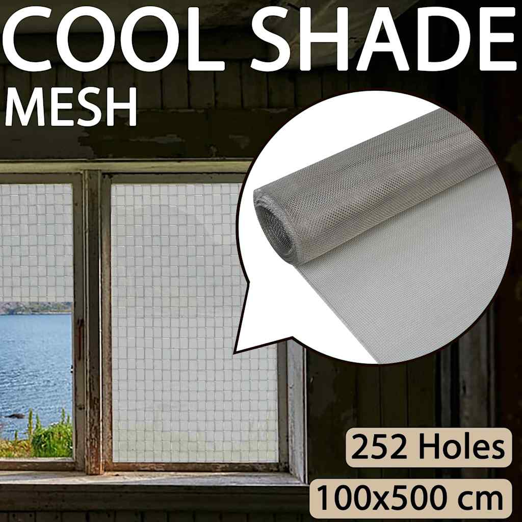 Vidaxl draadhekken 100 x 500 cm mesh rvs 201 zilver