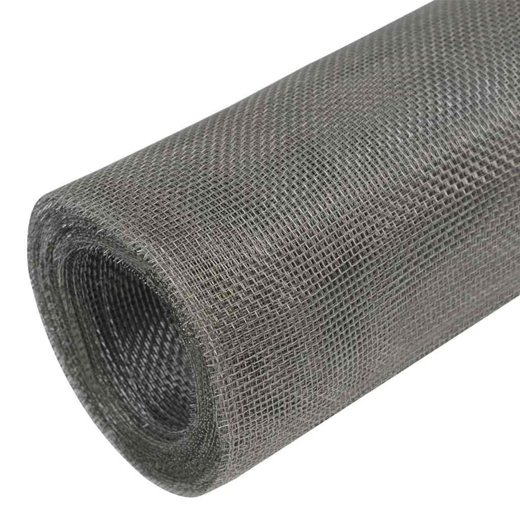 Vidaxl draadhekken 100 x 1000 cm roestvrij staal 304 zilver
