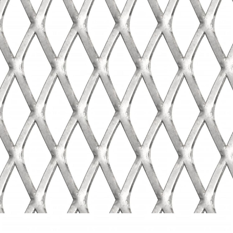 Vidaxl draadhek 50x50 cm 20x10x2 mm roestvrij staal
