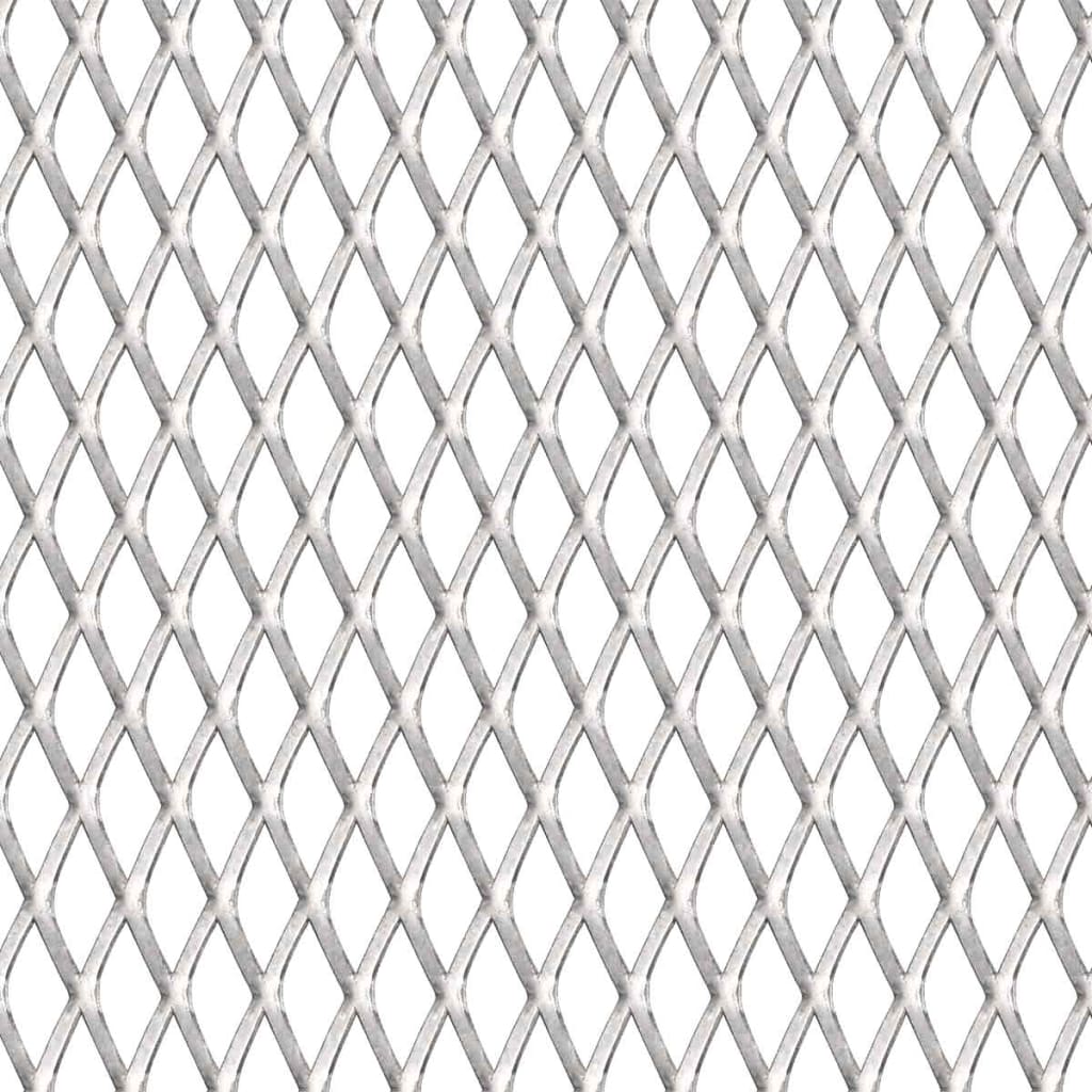 Vidaxl draadhek 50x50 cm 30x17x2,5 mm roestvrij staal